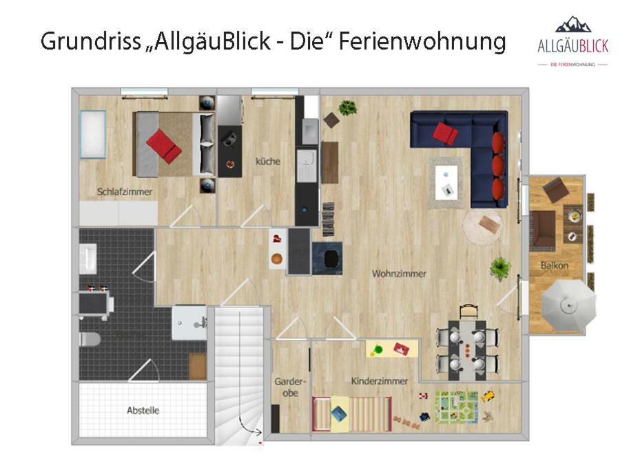 Allgaeublick - Die Ferienwohnung 松托芬 外观 照片